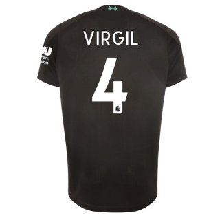 Maillot Liverpool NO.4 Virgil Third 2019 2020 Noir Maillot Liverpool NO.4 Virgil Third 2019 2020 Noir