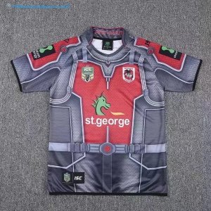 Maillot Rugby St.George Illawarra Dragons 2017 2018 Gris