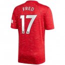 Maillot Manchester United NO.17 Fred Domicile 2020 2021 Rouge