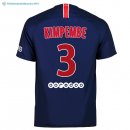 Maillot Paris Saint Germain Domicile Kimpembe 2018 2019 Bleu