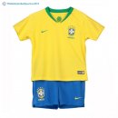 Maillot Brésil Domicile Enfant 2018 Jaune