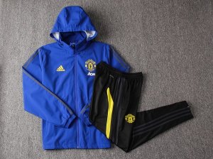 Coupe Vent Manchester United Ensemble Complet 2019 2020 Bleu Noir