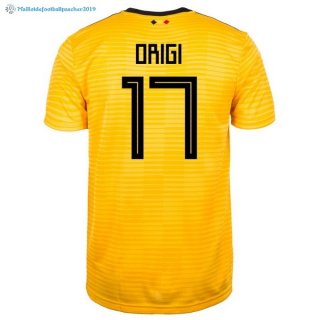 Maillot Belgica Exterieur Origi 2018 Jaune Maillot Belgica Exterieur Origi 2018 Jaune