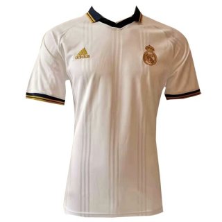 Polo Real Madrid 2019 2020 Blanc Jaune