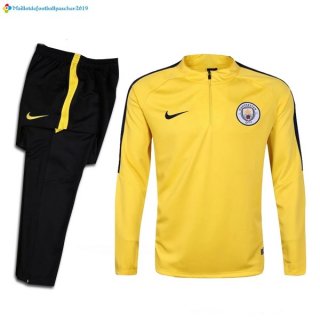 Survetement Manchester City 2017 2018 Jaune Survetement Manchester City 2017 2018 Jaune