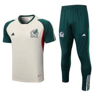 Maillot Mexique Ensemble Complet 2023 2024 Jaune Vert Maillot Mexique Ensemble Complet 2023 2024 Jaune Vert