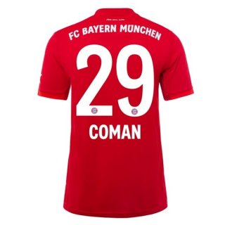 Maillot Bayern Munich NO.29 Coman Domicile 2019 2020 Rouge