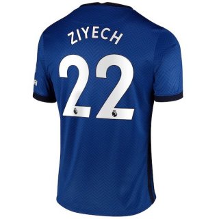 Maillot Chelsea NO.22 Ziyech Domicile 2020 2021 Bleu Maillot Chelsea NO.22 Ziyech Domicile 2020 2021 Bleu
