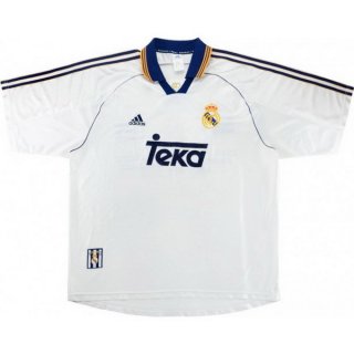 Thailande Maillot Real Madrid Replica Domicile Retro 1999 2000 Blanc Thailande Maillot Real Madrid Replica Domicile Retro 1999 2000 Blanc