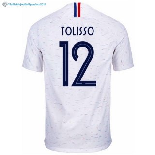 Maillot France Exterieur Tolisso 2018 Blanc