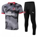 Entrainement AC Milan Ensemble Complet 2018 2019 Gris Noir