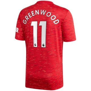 Maillot Manchester United NO.11 Greenwood Domicile 2020 2021 Rouge Maillot Manchester United NO.11 Greenwood Domicile 2020 2021 Rouge