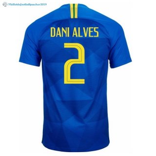 Maillot Brésil Exterieur Dani Alves 2018 Bleu