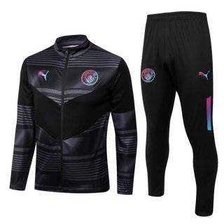 Survetement Manchester City 2023 Gris Noir Survetement Manchester City 2023 Gris Noir