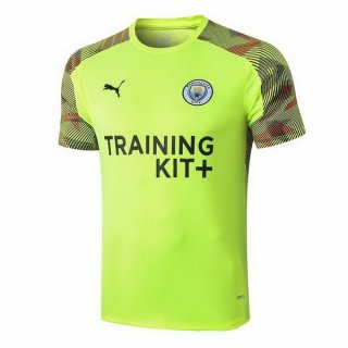 Entrainement Manchester City 2019 2020 Vert Fluorescente