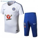 Entrainement Chelsea Conjunto Completo 2017 2018 Blanc