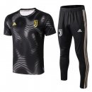 Entrainement Juventus Ensemble Complet 2018 2019 Gris Noir