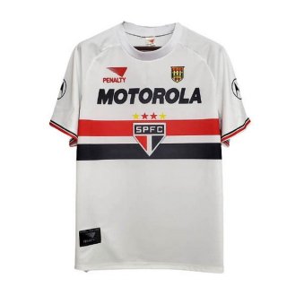 Maillot São Paulo Domicile Retro 1999 2000 Blanc Maillot São Paulo Domicile Retro 1999 2000 Blanc