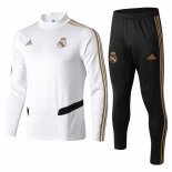 Survetement Enfant Real Madrid 2019 2020 Blanc Noir Jaune