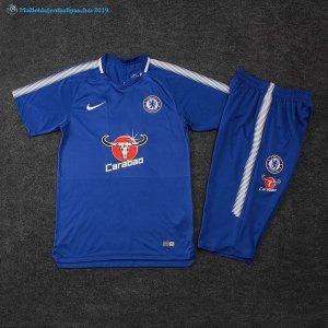 Entrainement Chelsea Conjunto Completo 2017 2018 Bleu