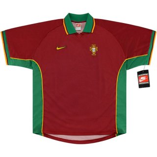 Maillot Portugal Domicile Retro 1998 Rouge