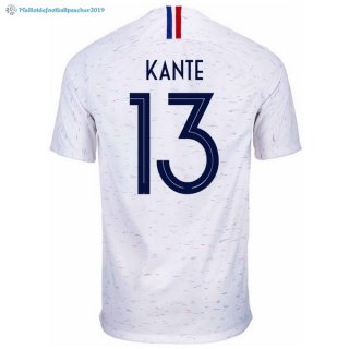 Maillot France Exterieur Kante 2018 Blanc