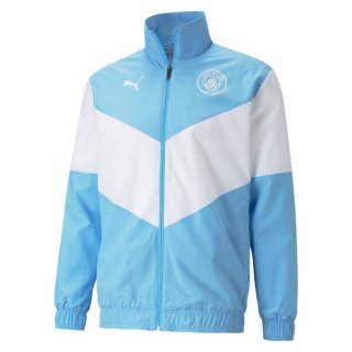 Veste Manchester City 2021 2022 Bleu Blanc Veste Manchester City 2021 2022 Bleu Blanc