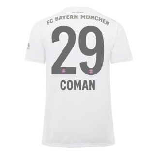 Maillot Bayern Munich NO.29 Coman Exterieur 2019 2020 Blanc Maillot Bayern Munich NO.29 Coman Exterieur 2019 2020 Blanc