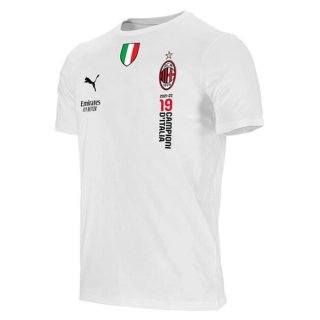 Maillot AC Milan 19 Campion Italie 2022 2023 Blanc Maillot AC Milan 19 Campion Italie 2022 2023 Blanc