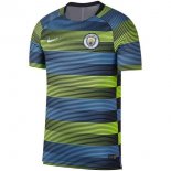 Maillot Entrainement Manchester City 2018 2019 Bleu Vert