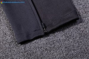 Survetement Manchester United 2017 2018 Gris Clair Noir