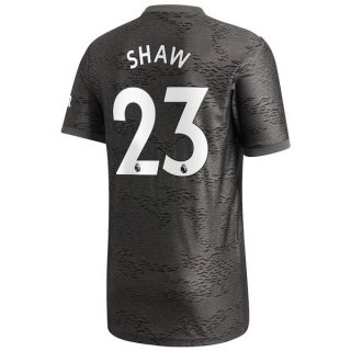 Maillot Manchester United NO.23 Shaw Exterieur 2020 2021 Noir