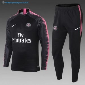 Survetement Paris Saint Germain 2018 2019 Noir Rose