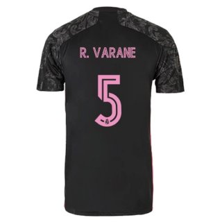 Maillot Real Madrid Third NO.5 Varane 2020 2021 Noir Maillot Real Madrid Third NO.5 Varane 2020 2021 Noir
