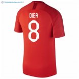 Maillot Angleterre Exterieur Dier 2018 Rouge