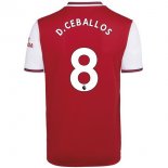 Maillot Arsenal NO.8 D.Ceballos Domicile 2019 2020 Rouge