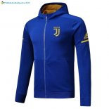 Sweat Shirt Capuche Juventus 2017 2018 Bleu