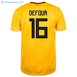 Maillot Belgica Exterieur Defour 2018 Jaune