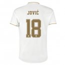 Maillot Real Madrid NO.18 Jovic Domicile 2019 2020 Blanc