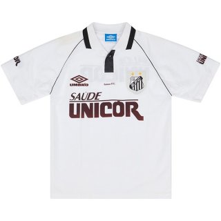 Thailande Maillot Santos Domicile Retro 1997 Blanc Thailande Maillot Santos Domicile Retro 1997 Blanc