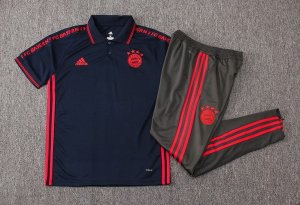 Polo Ensemble Complet Bayern Munich 2019 2020 Bleu Gris
