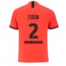 JORDAN Maillot Paris Saint Germain NO.2 T.Silva Exterieur 2019 2020 Orange