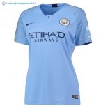 Maillot Manchester City Domicile Femme 2018 2019 Bleu