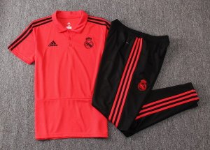 Polo Ensemble Complet Real Madrid 2018 2019 Rouge Noir