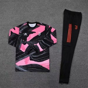 Survetement Juventus 2020 2021 Rose Noir Orange