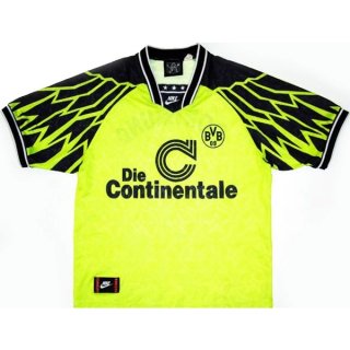 Thailande Maillot Borussia Dortmund Domicile Retro 1994 1995 Jaune