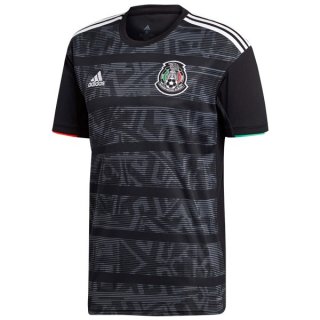 Maillot Mexico Domicile 2019 Negro Gris Maillot Mexico Domicile 2019 Negro Gris