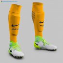 Chaussette Exterieur Atlético de Madrid 2017 2018 Jaune