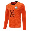 Maillot Chelsea Manches Longues Gardien 2020 2021 Orange