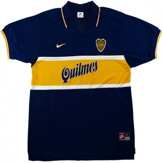 Maillot Boca Juniors Domicile Retro 1996 1997 Bleu Maillot Boca Juniors Domicile Retro 1996 1997 Bleu